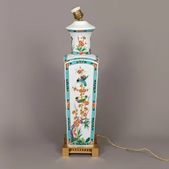Lampvoet - balustervase, China.