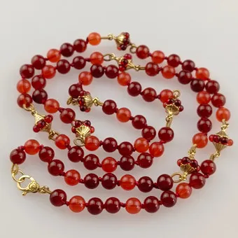 COLLIER VINTAGE EN PERLES DE VERRE - MONET / USA.