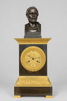 EMPIRE-KAMINUHR - FRANKREICH, 1820-30.
