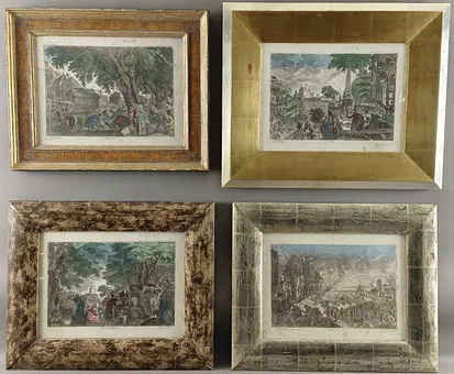 SADELER, AEGIDIUS (ANTWERPEN CA. 1570 - PRAG 1629) - 4-TEILIGE SERIE „DIE VIER JAHRESZEITEN".