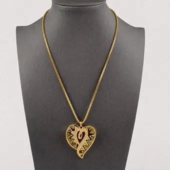 VINTAGE-KETTE MIT HERZANHÄNGER.