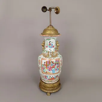Podstawa lampy - Kanton, Chiny, schyłek dynastii Qing.