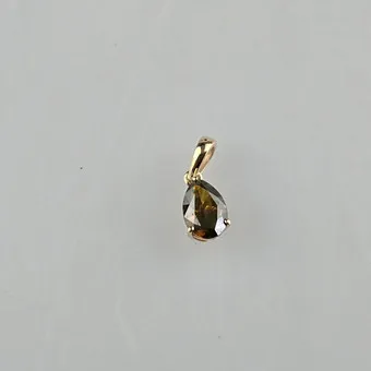 Pendentif diamant - or jaune (14 K), 1,02 ct.