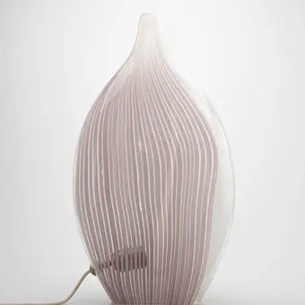 La Murrina, velká stolní lampa 'Swirl', design pravděpodobně Lino Tagliapietra, 90. léta.