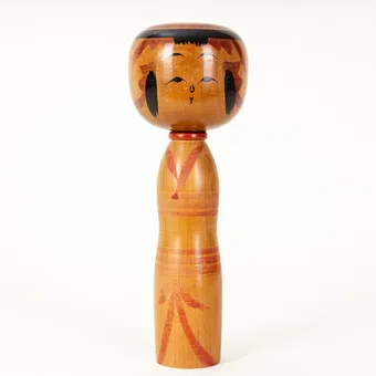 Japońska lalka Kokeshi, okres Shōwa.