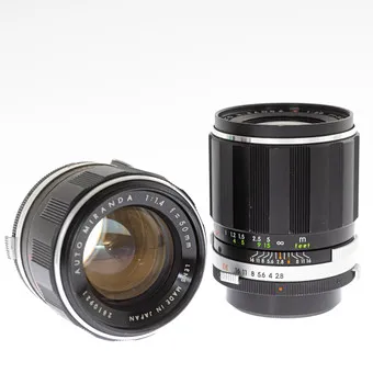 Miranda Auto Miranda E 1:2,8 / 35mm (SN 1641993) en Auto Miranda 1:1,4 / 50mm (SN 2810921) lenzen