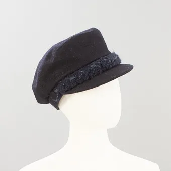 CHANEL. Casquette Newsboy, taille M.