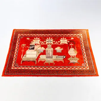 Chinesischer Teppich, semi-antik, ca. 150 x 227 cm.