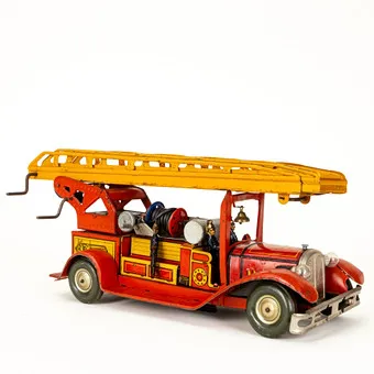 Günthermann, fire engine with figures, 1920s-1930s.