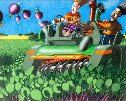 RICHARD ADAMS (UR. 1960). Flying Turnips.