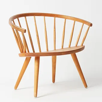 YNGVE EKSTRÖM. Stolab, кресло для отдыха, модель 'Arka', дуб, дизайн 1955, Швеция.