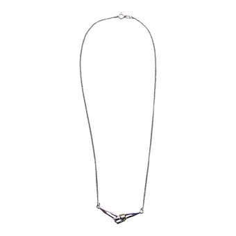 COLLIER EN ARGENT 925 AVEC PENDENTIF INTÉGRÉ.