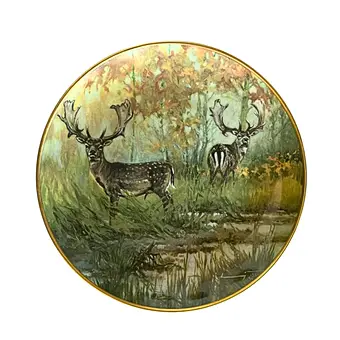 HANNES LIEDERLEY. LIMITOVANÝ PORCELÁNOVÝ TALÍŘ "2 KAPITALE" OD AK KAISER PORZELLAN.