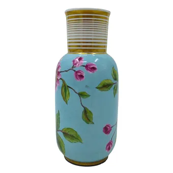 VASE WITH HAND-PAINTING BY FRITZ LAMMARSCH.