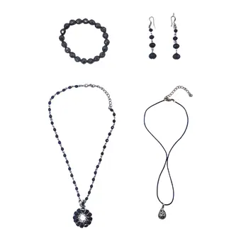 SCHMUCKSET AUS HALSKETTEN, ARMBAND UND OHRRINGEN.