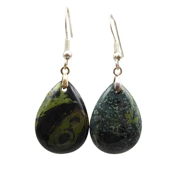 NATÜRLICHE LABRADORITE OHRRINGE MIT 925ER SILBER.