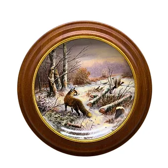 ASSIETTE DE COLLECTION AK-KAISER "DER GEFUCHSTE", COLLECTION PIRSCH MIT PINSEL UND PALETTE - ÉDITION 1989.