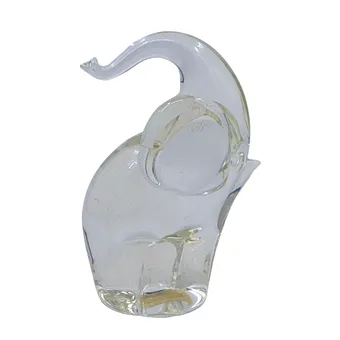 MURANO GLAS-ELEFANT SKULPTUR.