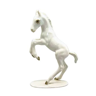 MAX FRITZ. FIGURKA PORCELANOWA ŹREBIĘCIA, HUTSCHENREUTHER KUNSTABTEILUNG.