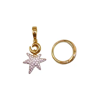 HANGER MET STERMOTIEF EN RING.