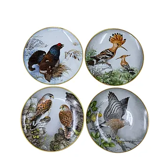 Franklin Mint porcelain collector plates - various animal motifs.