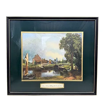 JOHN CONSTABLE. ART PRINT "DEDHAM LOCK AND MILL".