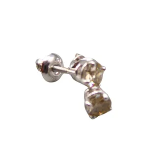 Kolczyki z bialego zlota 14K585 z naturalnymi diamentami.