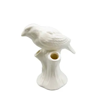 &+K Amsterdam wazon ptak-kwiat porcelana