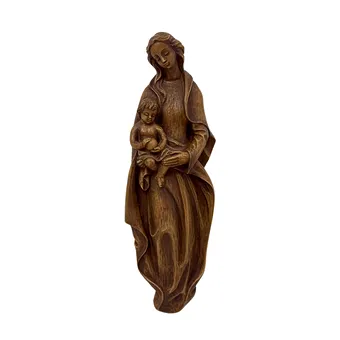 WANDRELIEF DER MADONNA MIT KIND AUS KUNSTHARZ.
