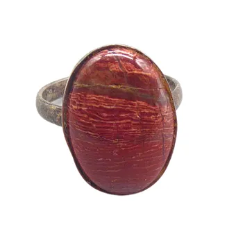 Červený jaspis v stříbře 925