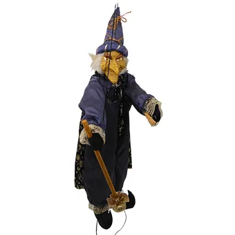 MARIONETTE IN FORM EINES ZAUBERERS MIT ZAUBERSTAB.