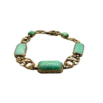 Bracelet en argent 925 avec jade.