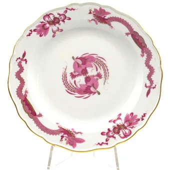 MEISSEN. BORD, HOF DRACHE, MET GOUDEN DETAILS, 1E KEUZE, KNAUF PERIODE D. 21,5CM.