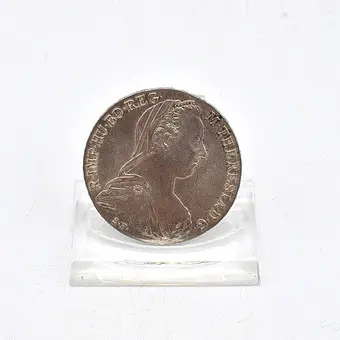 Tereziánský tolar 1780, stříbrná mince, moderní ražba, Rakousko-Habsburkové.
