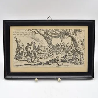 ANTIEKE ETS UIT DE SERIE "DE BOHÉMIENS", FRANKRIJK, VROEG 17E EEUW.