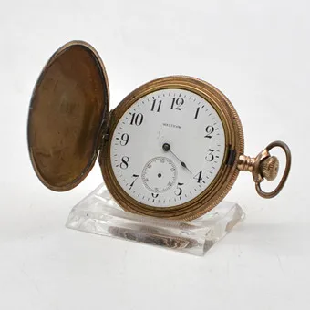 American Waltham, Philadelphia Watch Case, zegarek kieszonkowy, pozłacana koperta, 15 jewels, USA, 1889.