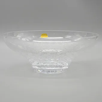 BJØRN WIINBLAD. ROSENTHAL, "ROMANZE", DESIGNERSCHALE, BLEIKRISTALLGLAS, SCHLIFFDEKOR, UM 1950.