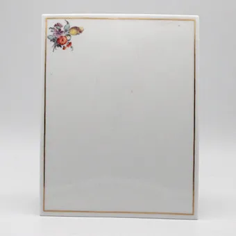 Porcelaine Nymphenburg support rococo porte-cartes de table, 2e moitié du 20e siècle.