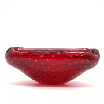 PAOLO VENINI. VINTAGE MURANO GLAS SCHAAL.