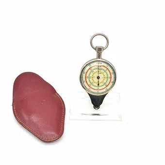 MECHANICAL CURVIMETER / OPSIOMETER FOR MAPS WITH CASE, CIRCA 1960.