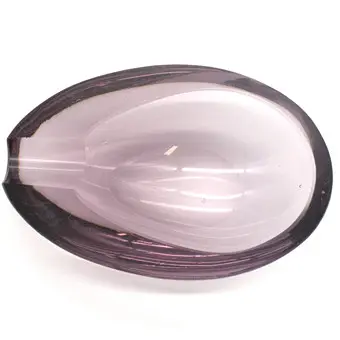 Murano design glazen schaal, amethistkleurig, Italië, circa 1960.
