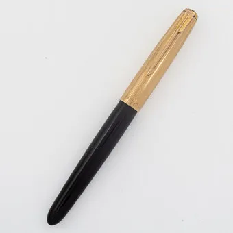 Nalivpero Parker 51, dvostruka kapica, zlatni vrh od 14 karata, Made in England, 1940-1960-ih.