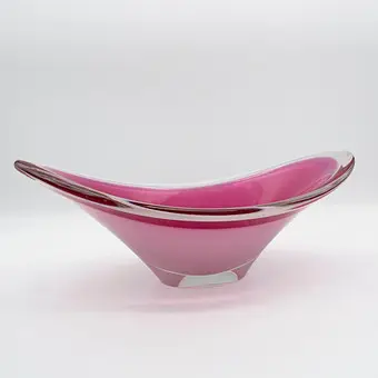 PAUL KEDELV. MISKA DESIGNERSKA COQUILLE PAULA KEDELEVA DLA FLYGSFORS/SZWECJA OK. 1955; SYGNOWANA.