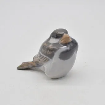 Royal Copenhagen "Sparrow", č. 1519, porcelánová figurka, Dánsko, vintage.