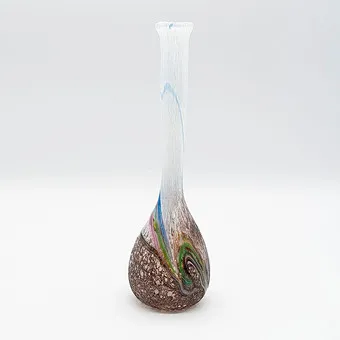 MILAN VOBRUBA. VASE EN VERRE, 1985, SUÈDE, SIGNÉ.