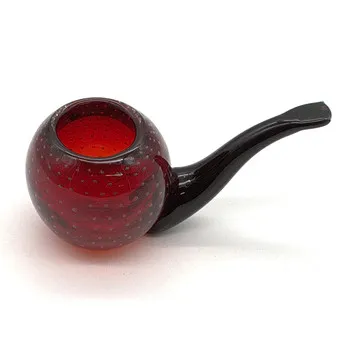MURANO GLASS SCULPTURE, PLASTIC PIPE, CIRCA 1950.