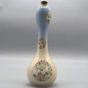 ANTIKE JAPANISCHE SATSUMA-VASE, 1900-1930, SIGNIERT.