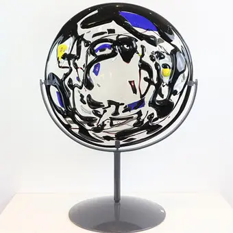 Paolo Valle (1948). Untitled, Murano glass sculpture, studio glass, Berengo Studio - unique piece, 1986