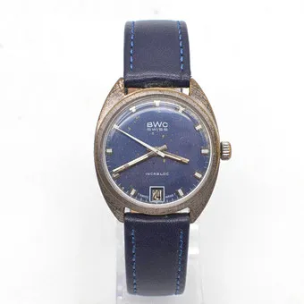 BWC SWISS INCABLOC, НАРУЧНЫЕ ЧАСЫ, ИНДИКАЦИЯ DAYDATE, Модель: 831002, РУЧНОЙ ЗАВОД, ОК. 1970-Е ГОДЫ.
