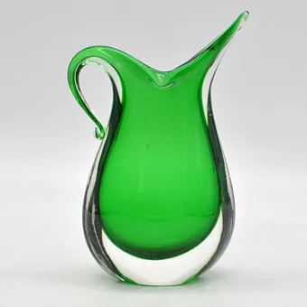 FLAVIO POLI. Murano designvaas, studioglas, sommerso, Italië, ca. 1950.
